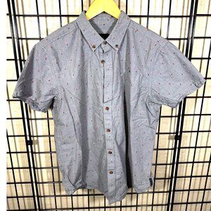 Prana Button Down Short Sleeve Shirt - Men's Medium